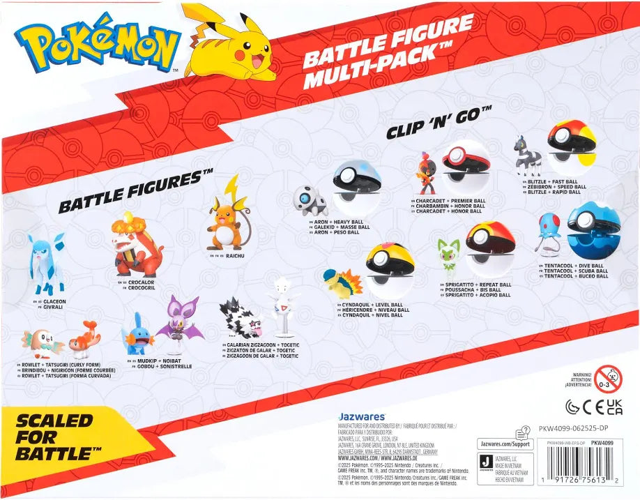 Pokémon Battle figure 6-pack